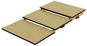 Three Tier HPL Riser (325x795mm) Kito Bronze