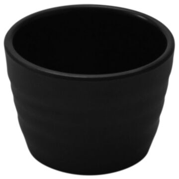 Melamine Rippled Ramekin 70 75ml (70mm) Black