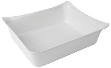 GN 1-2 Melamine Fleur Crock w/SF 4L (325x265x100mm) Wit