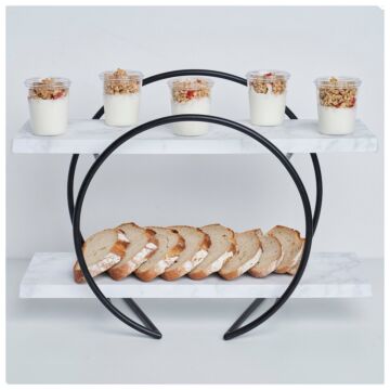 Carrara Melamine Gastro Platter (530x324x20mm) White