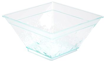 Large Cubic Glazz Bowl 1.6L (183x183x95mm) Green