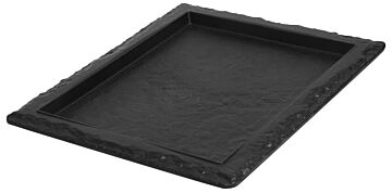 Slate Look Half Length Gastronorm (325x265x20mm) Black