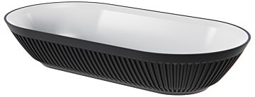 Talon melamine schaal pilvorm 1.3L (316x163x61mm) Zwart
