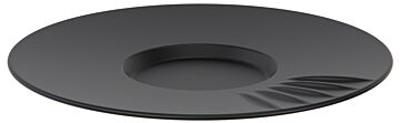 Talon melamine thee- en koffieschotel (148x18mm) Zwart