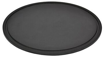 Slate Effect Round Melamine Platter (217mm) Black