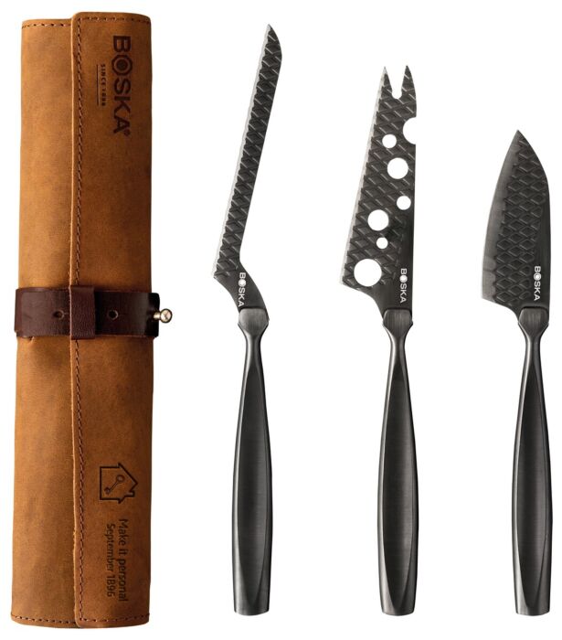 Boska Personalized Cheese Knife Set Monaco+ Dark