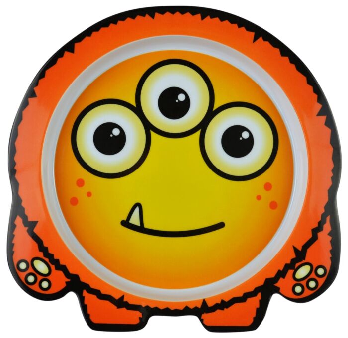 Melamine Plate w/sf (127x124x43mm) Orange