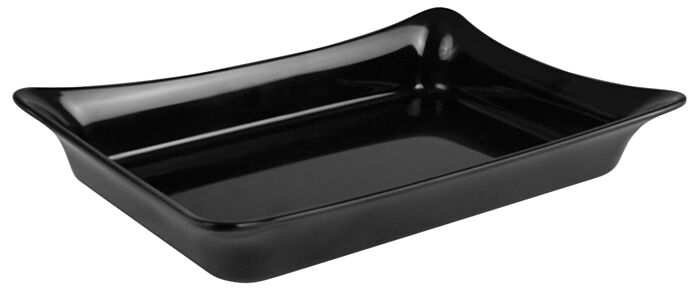 Melamine 1-4 Fleur Crock Insert D 1.1L (265x162x58mm) Black