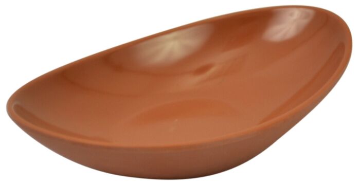 Melamine Reef Low Dish 60ml (137x82x33mm) Terracotta