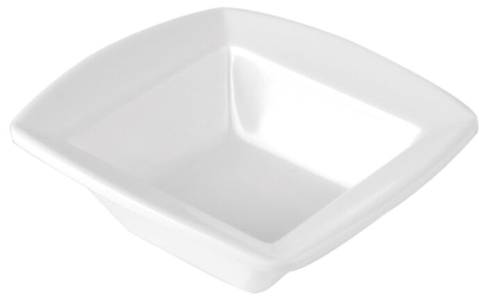 Melamine Reef Kleine Vierkante Schaal 60ml (100x100x37mm) Wit