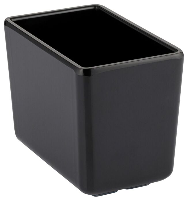 Melamine Rechthoekige Chunky Crock W/SF 0.6L (257x147x100mm) Zwart