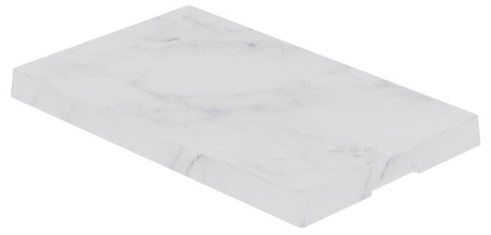Carrara Melamine Serveerschaal (265x162x20mm) Wit