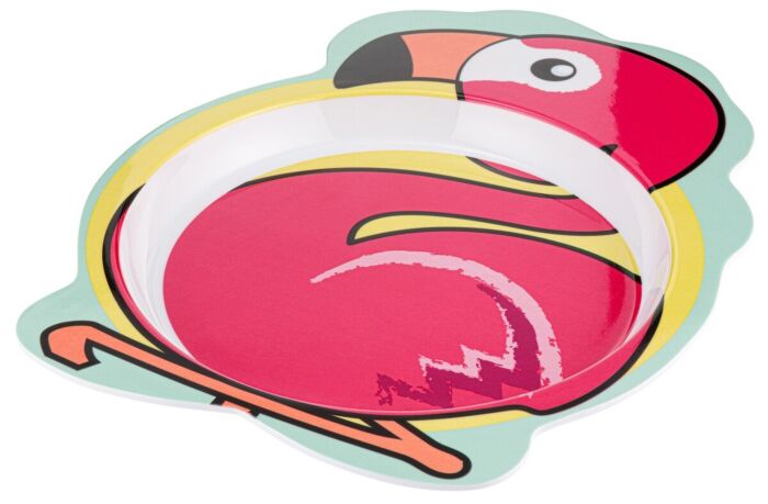 Melamine Junior Plate (295x277x22mm) Flamingo