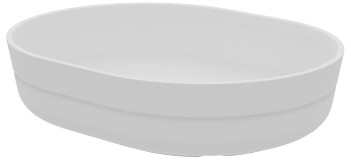 Hu Melamine Oval Tray 700ml (190x149x45mm) White
