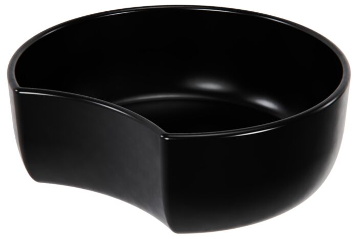 Melamine Crescent Dish w/f 5L (300x278x100mm) Black