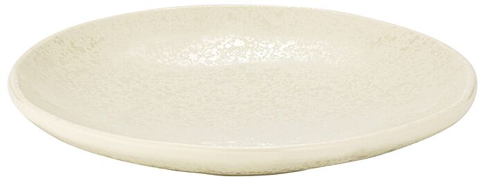 Mineral Melamine Crackle Plate Parchment