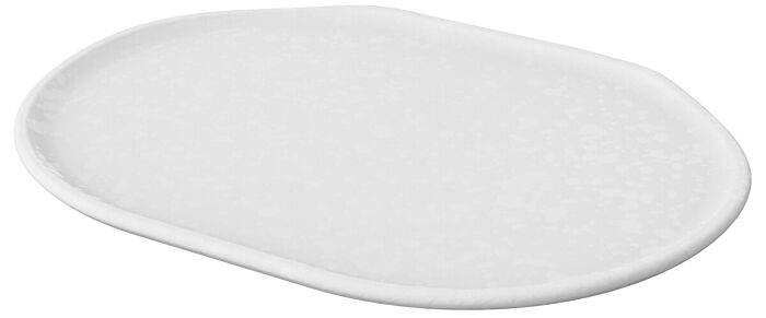 Mineral Melamine Crackle Platter (229x305x30mm) Blanche