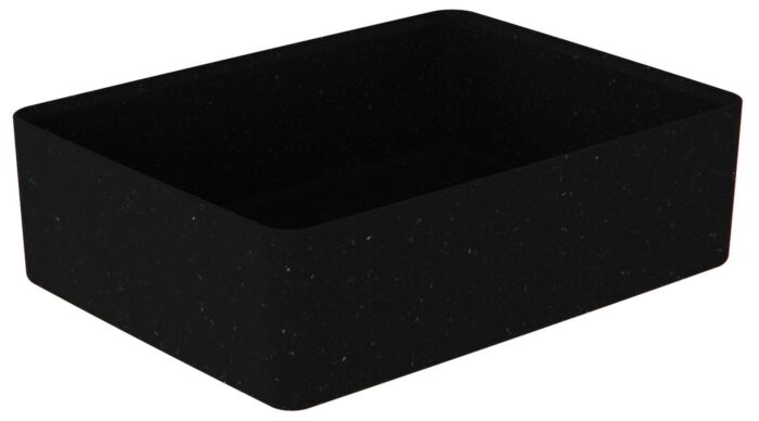 Kata Gespikkelde Melamine Crock 6700ml (260x345x100mm) Zwart