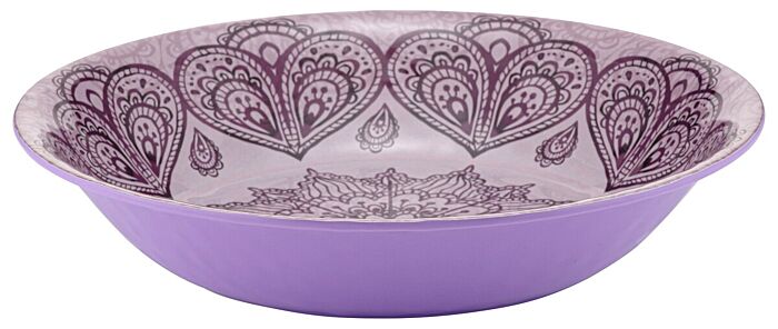Mehndi Melamine Dish 3.5L (350x350x70mm) Purple