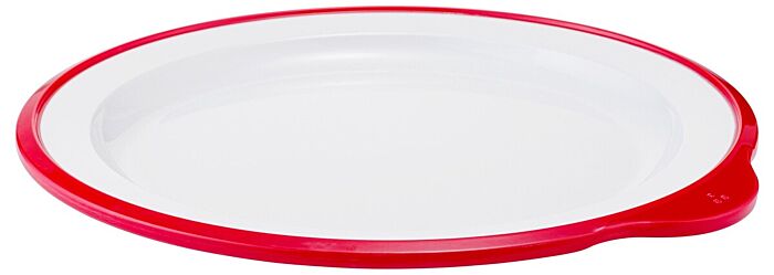 Omni groot laag bord w/ 200ml (240x230x20mm) W/ Rood