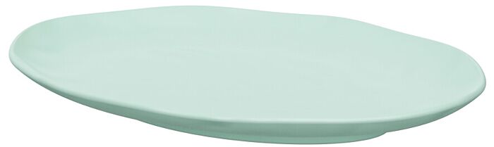 Pigment Melamine Oval Tray Aqua