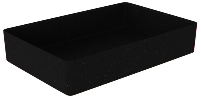 Kata gespikkelde melamine Crock 8.9L (520x346x70mm) Zwart