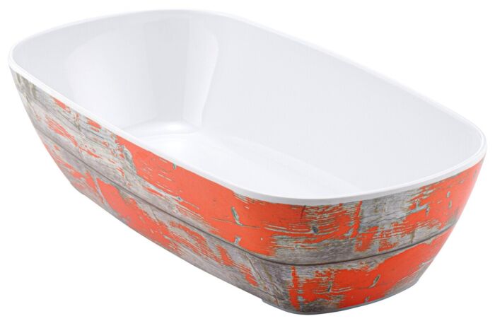 GN 1-3 Tura Melamine Crock 2L (176x325x80mm) Rustiek oranje
