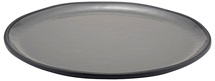 Marl Melamine Dish Charcoal Grey