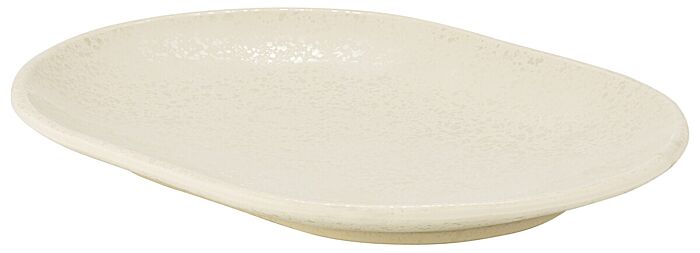 Mineral Melamine Crackle Platter (229x305x30mm) Parchment