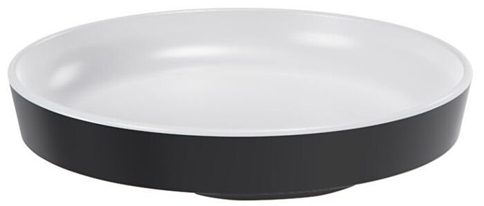 Mayfair Melamine Small Plate (139x23mm) Black/White
