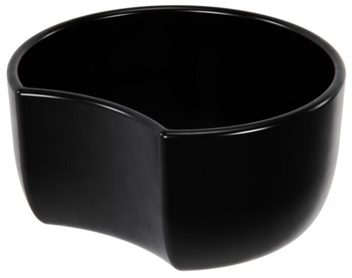 Melamine Crescent Dish w/sf 2L (200x185x100mm) Black
