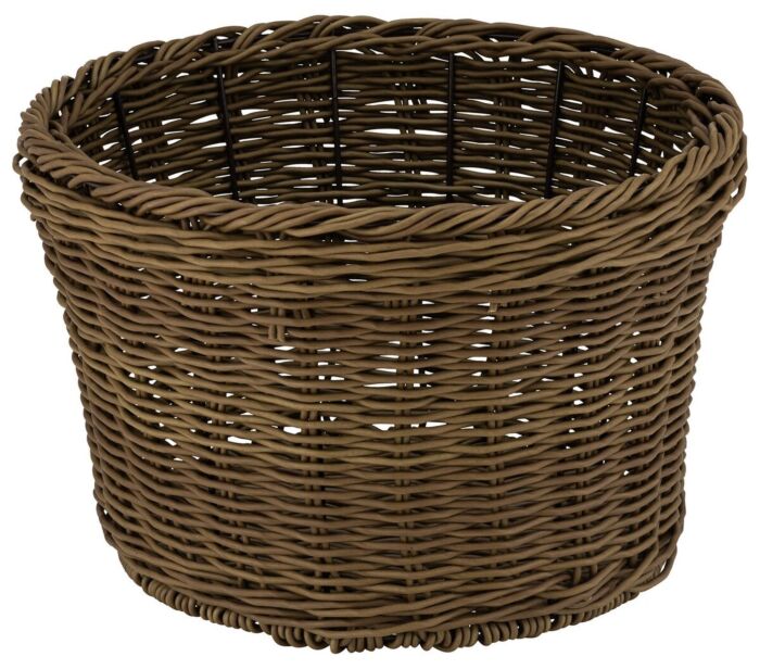Poly Wicker Barrel Shape (325x205mm) Willow