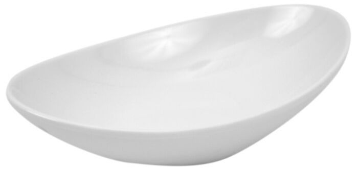Melamine Reef Low Dish 60ml (137x82x33mm) White Mat