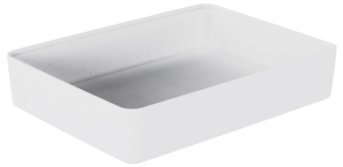 Kata Gespikkelde Melamine Crock 4200ml (260x345x70mm) Wit