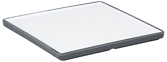 Trafalgar Melamine Square Plate White and Grape