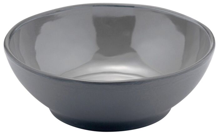 Marl Melamine Dish Charcoal
