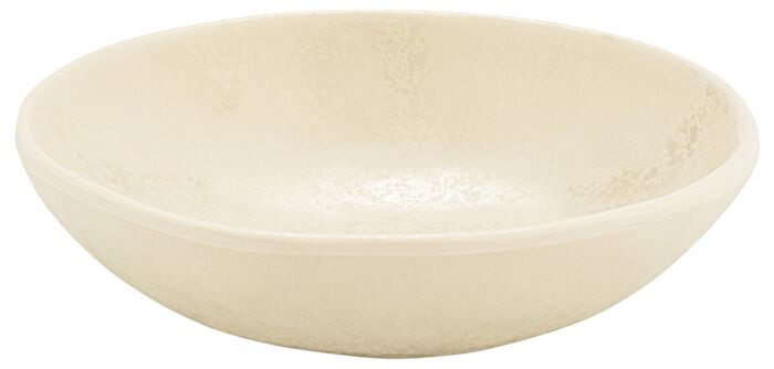 Mineral Melamine Crackle Bowl 450ml (160x43mm) Parchment