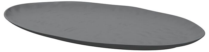 Ovaal melamine plateau Pigment (530x325x30mm) Agaatgrijs