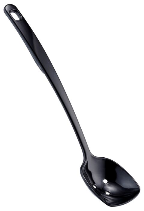 Melamine Perforated Spoon 25ml (250mm) Black