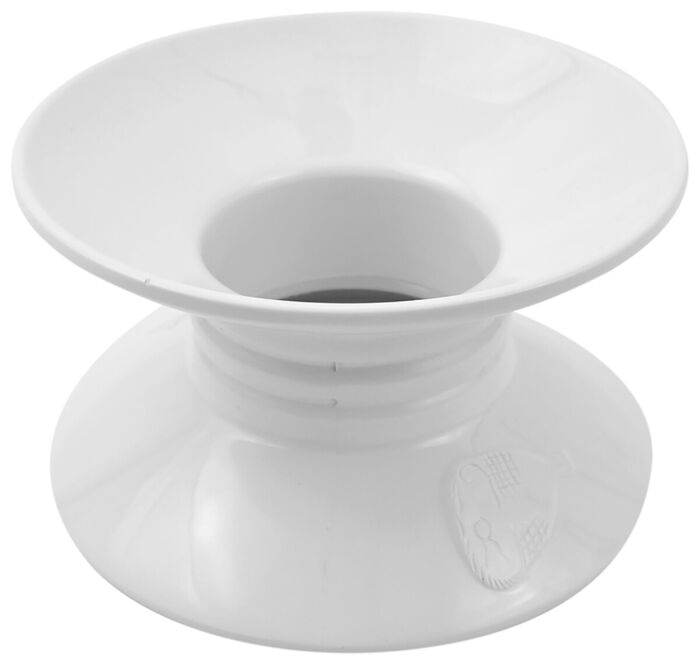 Melamine sokkelstandaard (Embossed) (170mm) Wit