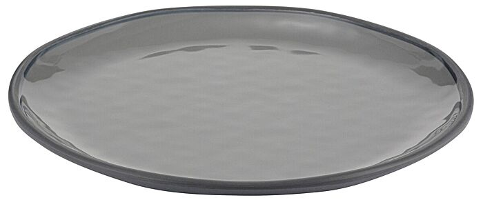 Marl melamine groot ondiep bord (280x280x26mm) Antracietgrijs