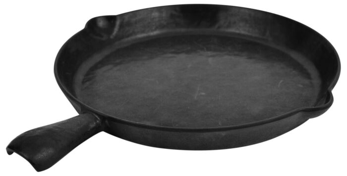 Groot melamine Skillet-bord 550ml (330x276x35mm) Zwart