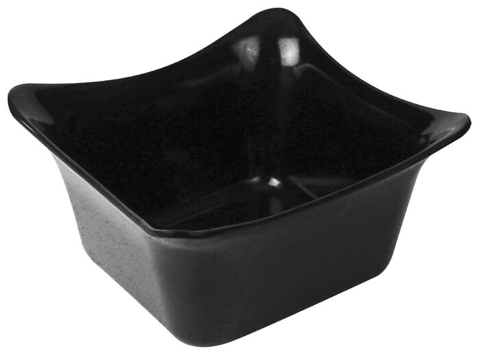 Melamine Fleur Crock w/SF Black