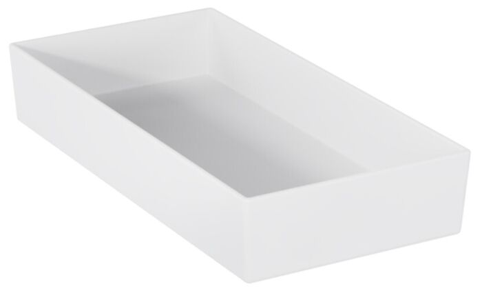 Melamine Vierkante Bentobox-Inzetten (240x121x40mm) Wit