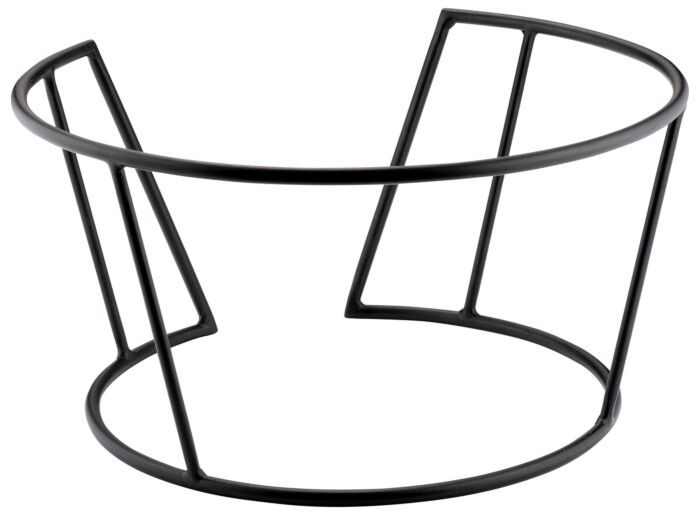 Mini ronde buffetstandaard (430x221x378mm) Zwart