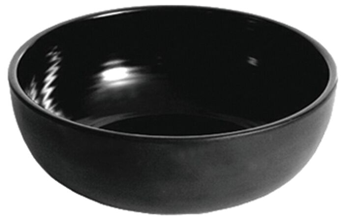 Melamine Ribbed Dish 2ltr 2L (222x82mm) Matt Black