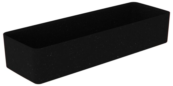 Kata gespikkelde melamine Crock 6650ml (175x520x100mm) Zwart