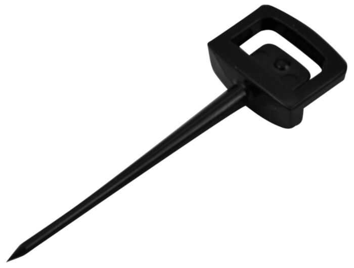 Nylon Square Ticket Pin (65mm) Black