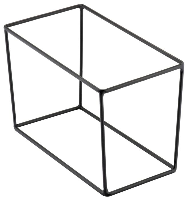 Rechthoekige buffetstandaard (245x151x200mm) Zwart
