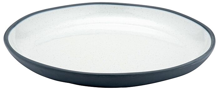 Marl melamine diepe schaal (385x385x47mm) Staalblauw